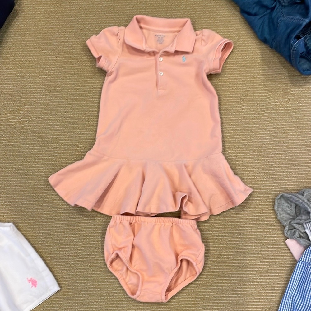 Polo dress and bloomers set